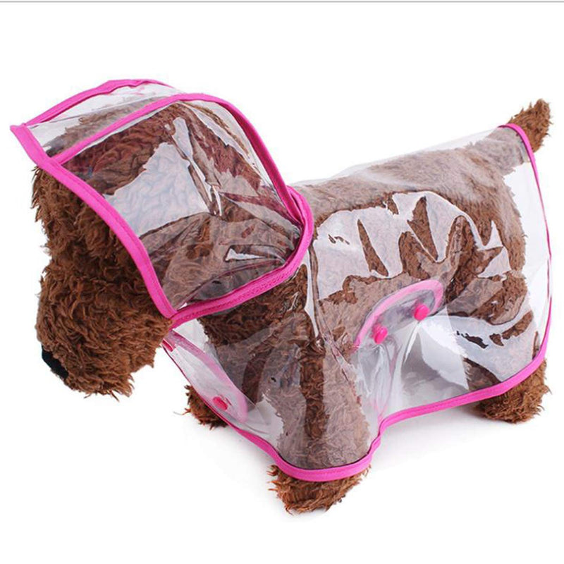 Xiuyer Pet Raincoat Transparent, 3 Dog Raincoat Poncho EVA Lightweight Waterproof Pet Poncho for Small/Medium Dogs - PawsPlanet Australia