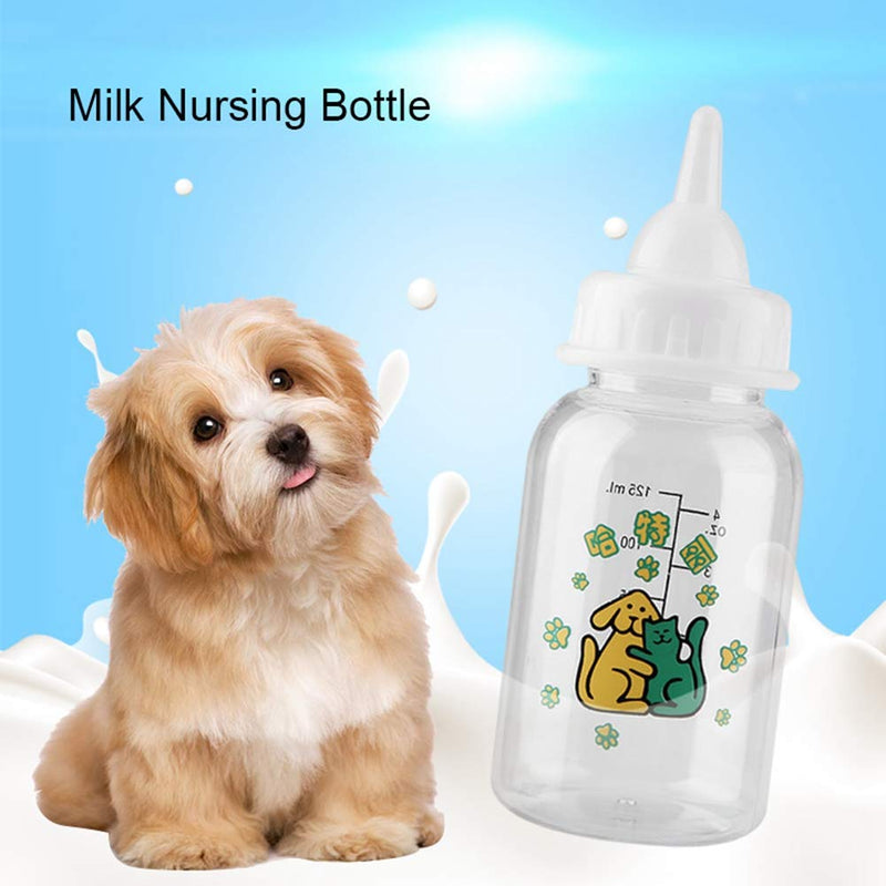 Garosa Pet Nursing Bottle Portable Newborn Pet Kitten Puppy Nursing Care Feeding Milk Bottle Set with Spare Nipple and Bottle Brush - PawsPlanet Australia