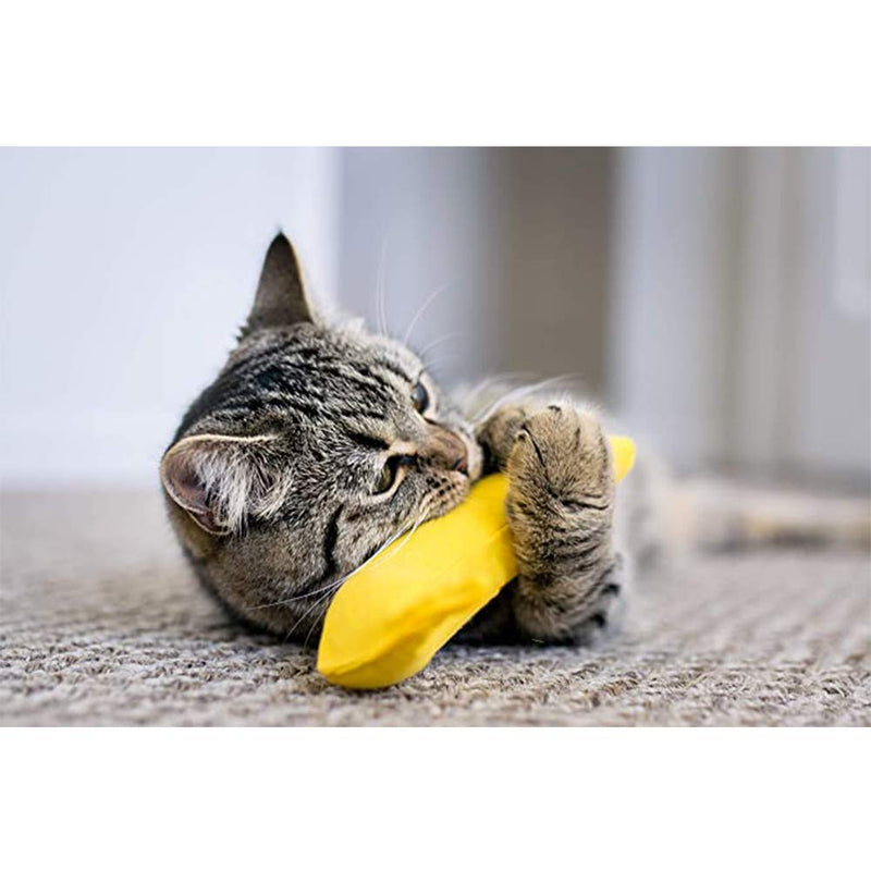 YEOWWW! Catnip Toy, Yellow Banana Pack of two - PawsPlanet Australia