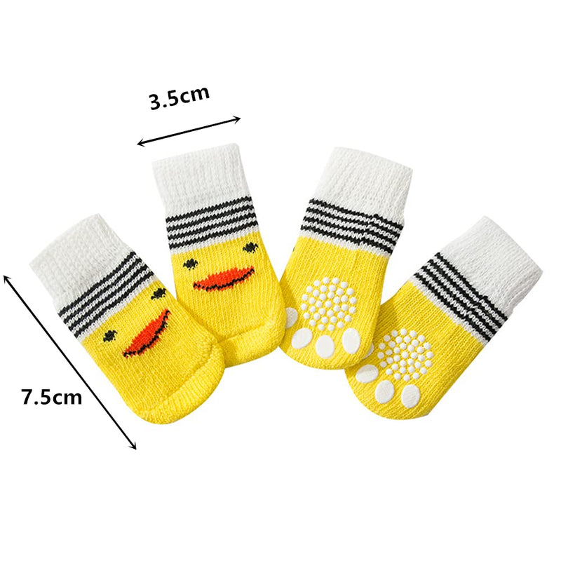 NA 6 Pairs/3 Styles Pet Socks Dogs Socks Pet Paws Protector Use for Pet Paw Anti-Scratch Anti-Dirty Foot Socks Outdoor Indoor Hardwood Floors Indoor Wear - PawsPlanet Australia