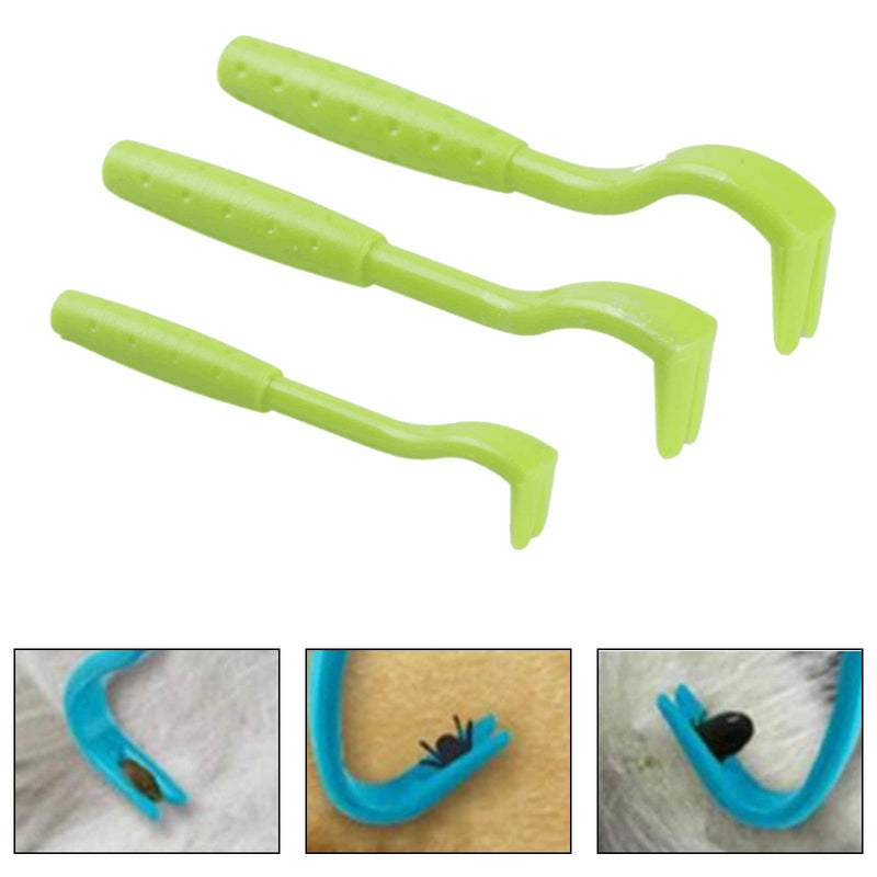 PROGARMENTS 6Pcs Pet Tick Remover Tool, Plastic Tick Hooks Tick Removal Twister Tool for Dogs Cats Horses - PawsPlanet Australia