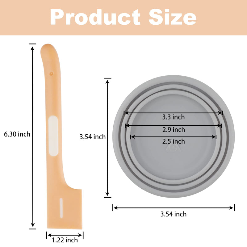 KALAMANDA Cat Food Can Covers Lids, Rubber Pet Food Can Lid for Dog Food Cans, Cat Food Spoons for Wet Food(6 Pack) - PawsPlanet Australia