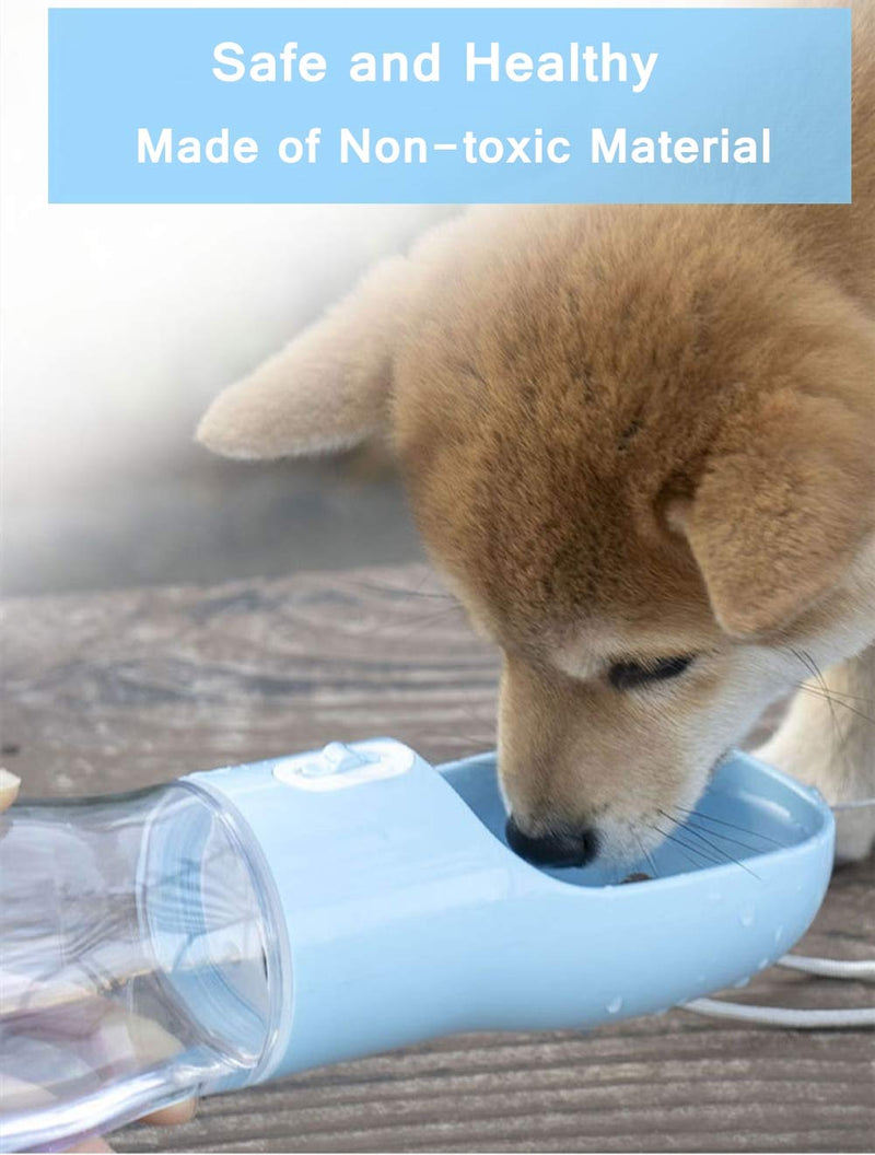 Dog Travel Water Bottle - Portable Puppy Water Dispenser for Traveling｜Walking｜Outdoor Activities blue - PawsPlanet Australia