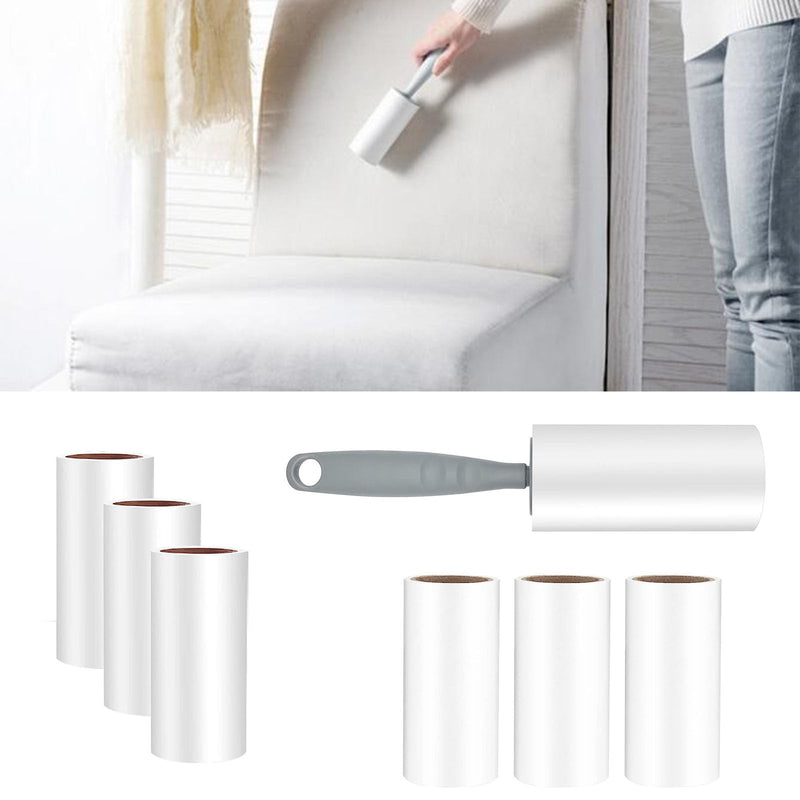 Lint Roller 6 Rolls 60 Sheets/Rolls with 1 Dispenser, Extra Sticky Lint Roller Pet Hair Remover, Removing Hair from Clothes, Brush for Pet Hair Clothes Sofa Bed Pet Hair and Carpet - PawsPlanet Australia