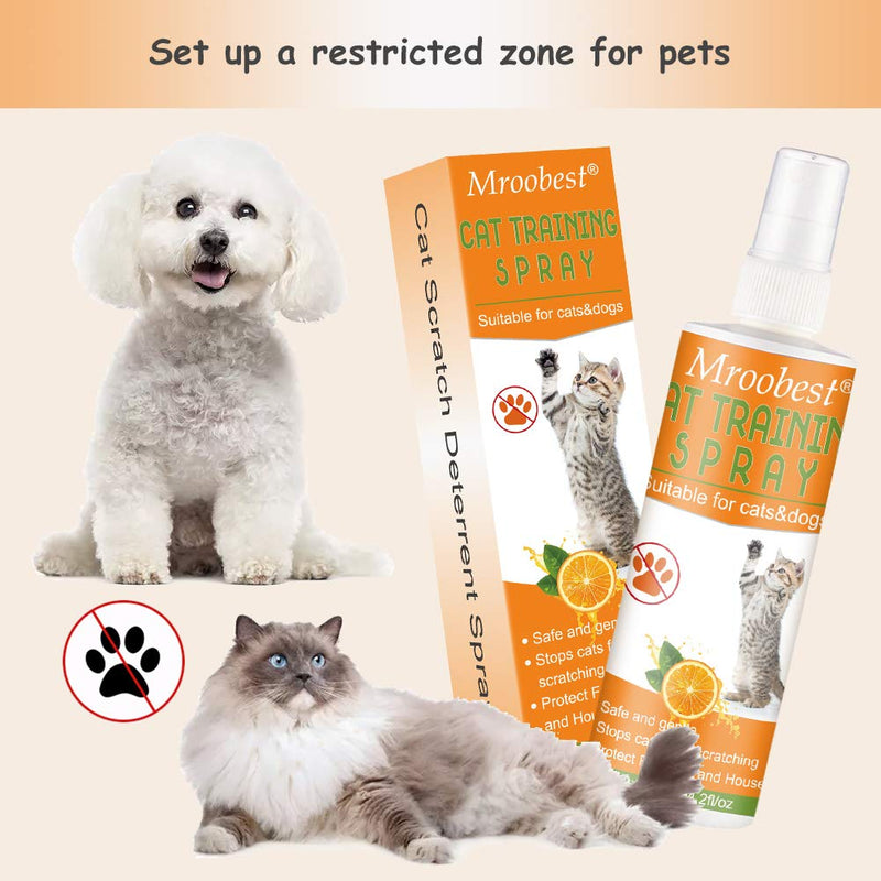 [Australia] - Mroobest Cat Scratch Deterrent Spray, Cat Trainin Spray, Stop Scratch Training Spray, Stress Prevent and Relax - Anti-Anxiety Spray for Pets, Suitable for Plants, Furniture, Floors 