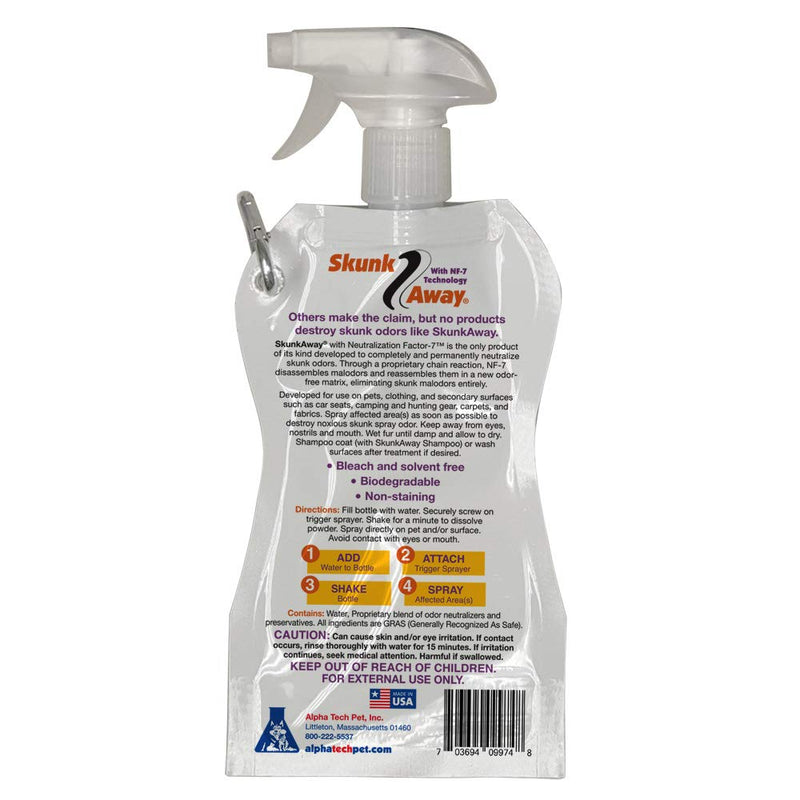 [Australia] - Alpha Tech Pet Skunkaway - Skunk Odor Neutralizer - eliminates Skunk Odor Instantley 16oz Spray Bottle - Just Add Water! (17oz Spray Bottle) 