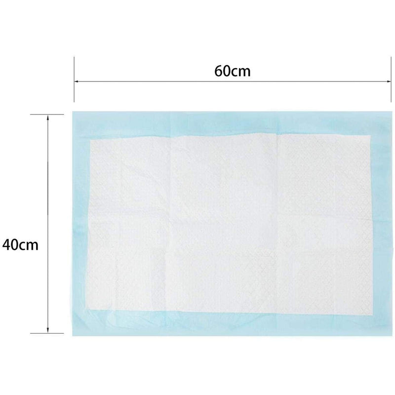 Nobleza - 100 x Ultra Absorbent Puppy Training Pads Dog Toilet Pee Mat, 60 * 40cm, 10 x 10 Packs L40*W60cm White&amp;Blue - PawsPlanet Australia