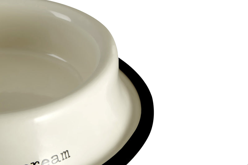 Premier Housewares Cat That Got the Cream Adore Pets Litre Bowl, 0.4 L - Cream - PawsPlanet Australia