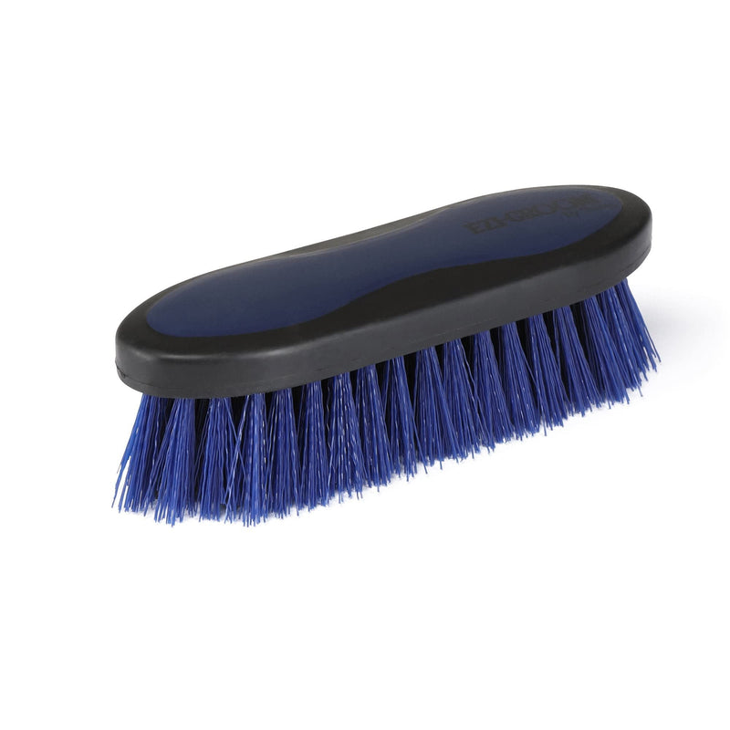 Shires 1482 Ezi-Groom Large 2-Tone Dandy Brush Bright Blue - PawsPlanet Australia