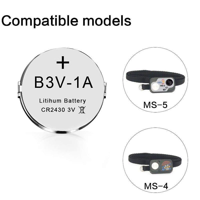 [Australia] - Abeden B3V 1A Lithium Replacement Batteries Compatible with High Tech Pet Single Electronic Collar Battery for Model MS-4 and MS-5 2 Pack 