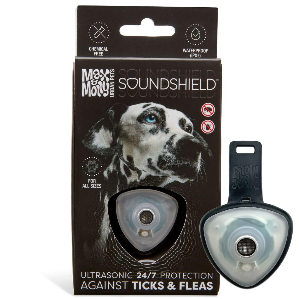 Max & Molly Soundshield, Ultrasonic Tick & Flea Prevention - Black - PawsPlanet Australia
