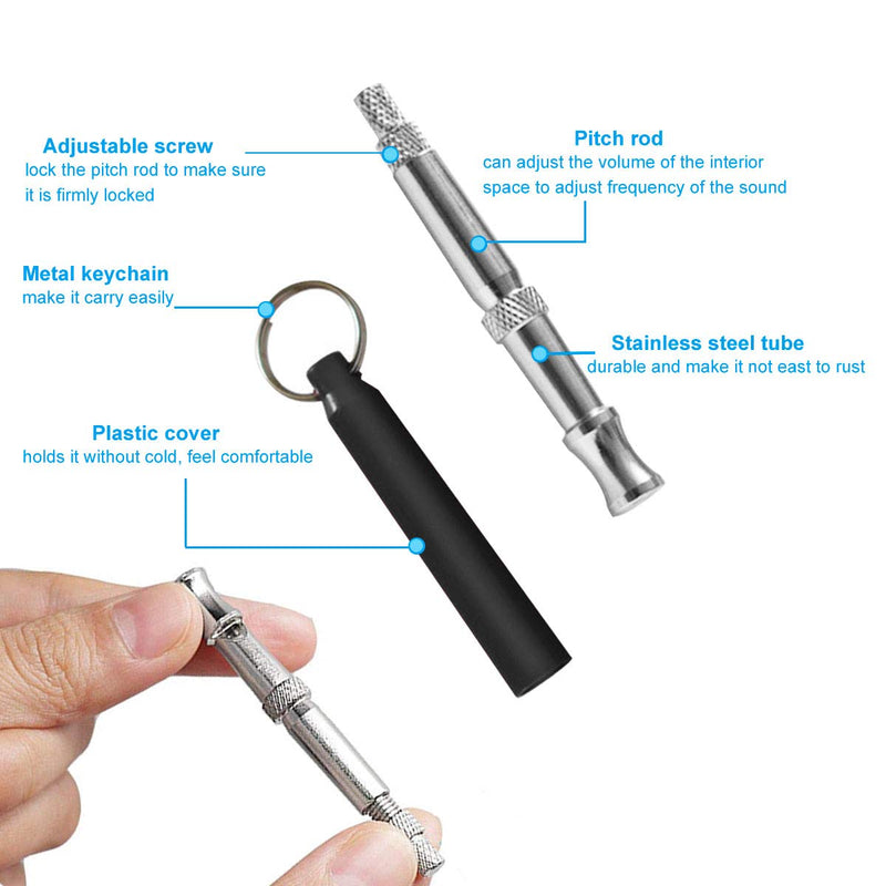 [Australia] - ALmall Dog Whistle to Stop Barking, Adjustable Frequency Ultrasonic Sound Dog Training Whistle Silent Dog Bark Control with Free Premium Quality Lanyard style #2 