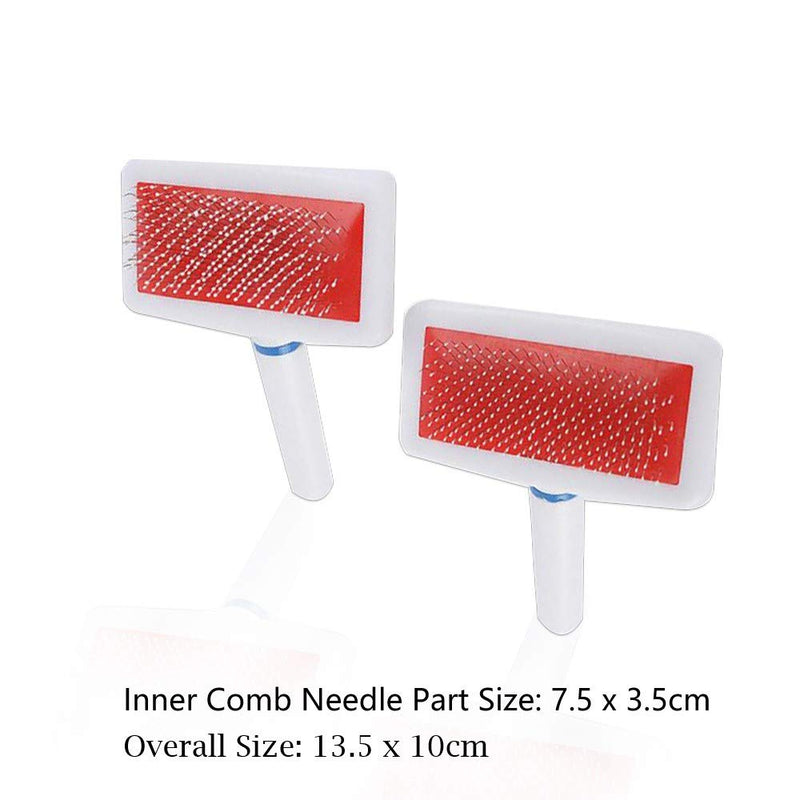 Rabbit Brush Guinea Pig Comb Plucking Hair Brush Small Pet Grooming Comb Grooming Brush for Small Pets Removes Loose Knots for All Coat Types White - PawsPlanet Australia