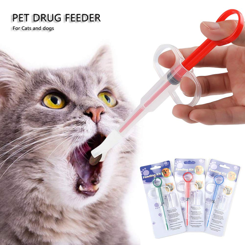 mihealpet 3pcs Pet Feeding Piller Soft Tip for Best Nursing Care Feeder Drink Feeder Small Animal Pill Gun Shooter Dog Puppy Kitten - PawsPlanet Australia