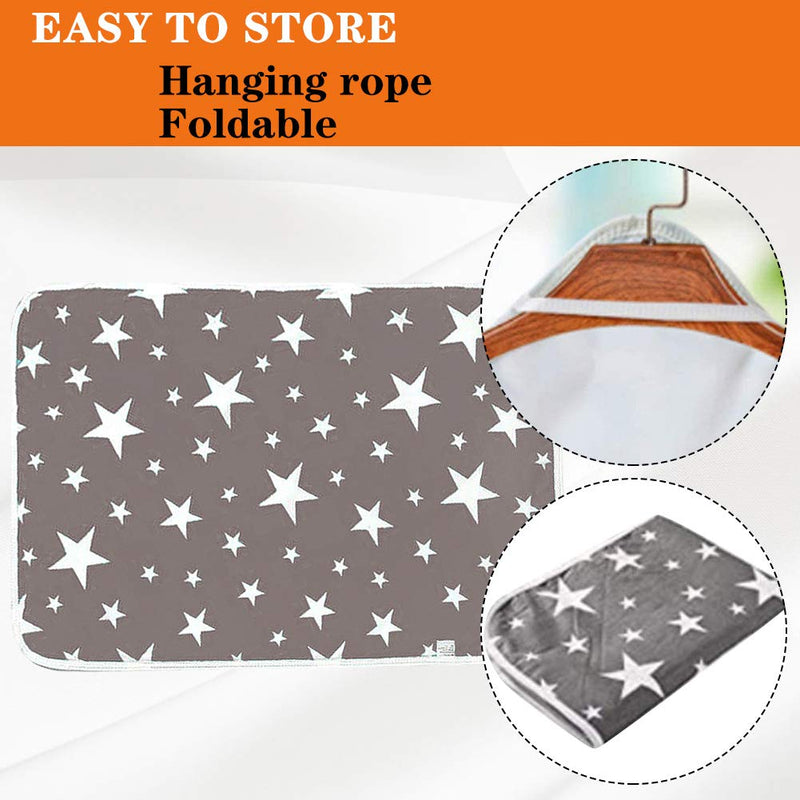 2Pack Washable Puppy Pads Dog Pee Pads, Reusable Puppy Training Mat Pet Pee Pads, Super Absorbency Puppy Wee Whelping Pad for Indoor Outdoor Car Travel-Gray (50x70cm) Grey - PawsPlanet Australia
