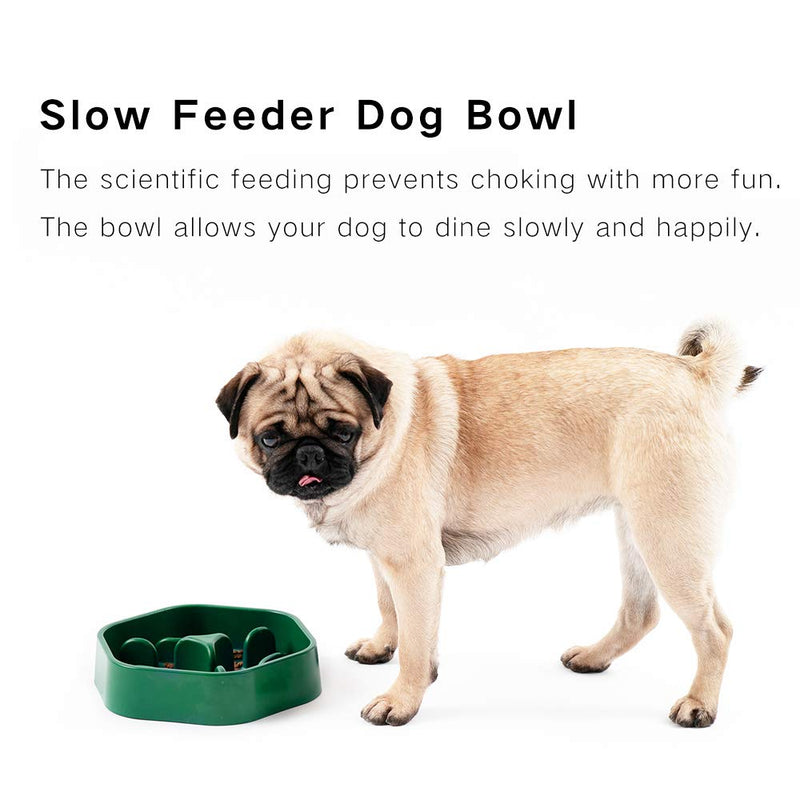 [Australia] - pidan Dog Bowls Slow Feeder Large Dog Food Bowl Stop Gulping ABS Non-Slip ABS Plastic for Safe Use 