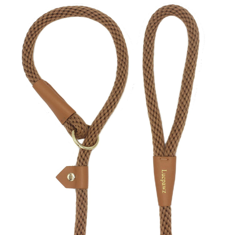 Lucpawz Pet Slip Lead Dog Leash, Easy to Use Braided Rope Slip Leash 6FT, Dog Lead and Collar Combo for All Breeds 6ft*12mm Airy Blue - PawsPlanet Australia