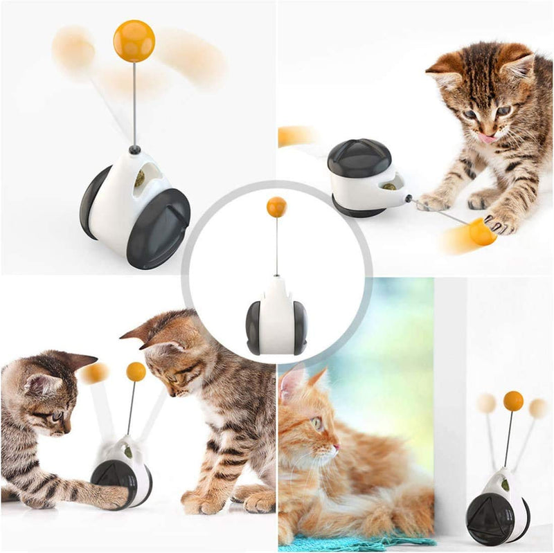 Passbey 2PCS Balanced Cat Toy with ball, Interactive Toys for Indoor Cats Rotating Rolling Balls for Cat Toys - PawsPlanet Australia