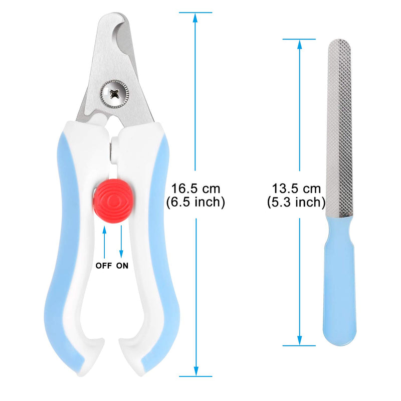 [Australia] - yzhtbrush Dog Nail Clippers, Trimmer with Safety Guard to Avoid Over Cutting, Professional Dog Nail Grinder for Pet Blue 