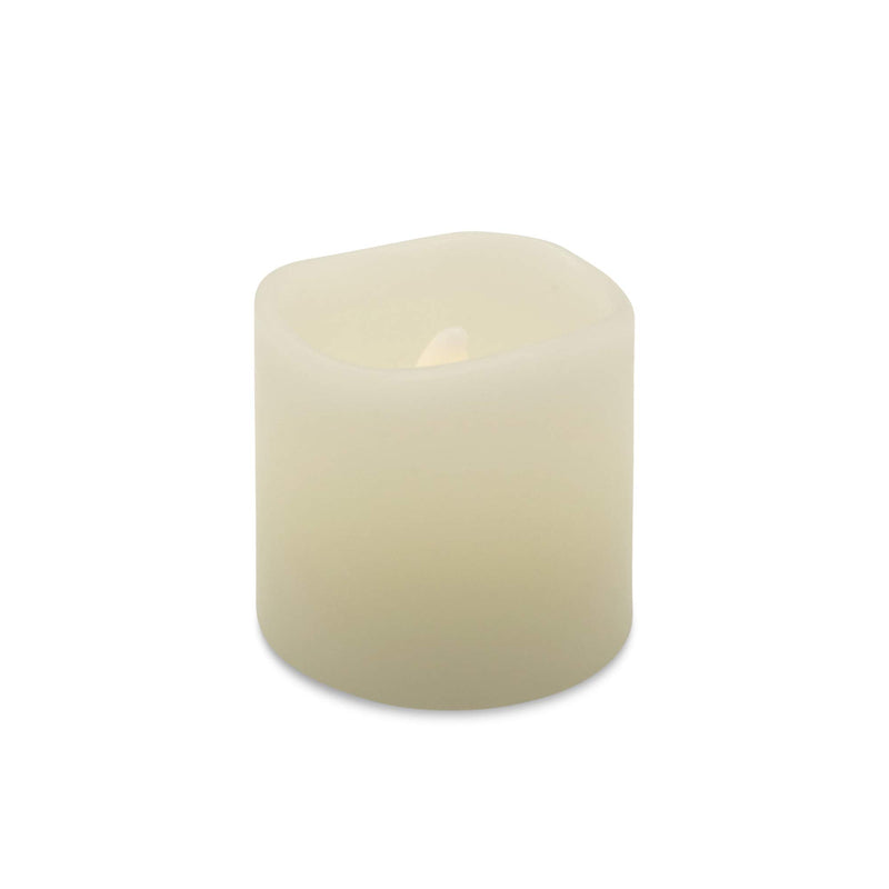 Matchless Flameless Mini Votive Candles (Ivory White, Vanilla Scented), Melted Edge, Smooth Real Wax Finish, LED Battery Operated, Great for Decorating and Holidays - PawsPlanet Australia