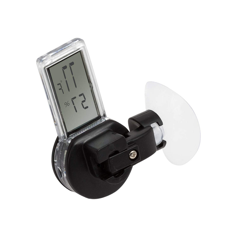 REPTI ZOO Reptile Terrarium Thermometer Hygrometer Digital Display Pet Rearing Box Reptiles Tank Thermometer Hygrometer with Suction Cup - PawsPlanet Australia