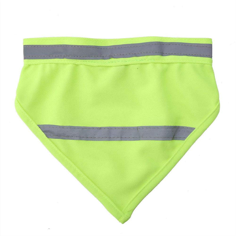 Pet Bib Pet Fashionable Dog Puppy Scarf Collar Bib Bandage Neckerchief Reflective Pet Dog Puppy Scarf Collar Bib Neckerchief for Dogs and Cats(L-Fluorescent Yellow) L Fluorescent Yellow - PawsPlanet Australia