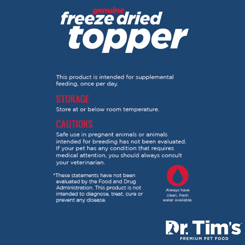 Dr. Tim Freeze-Dried Treat 12 ounces Blue - PawsPlanet Australia