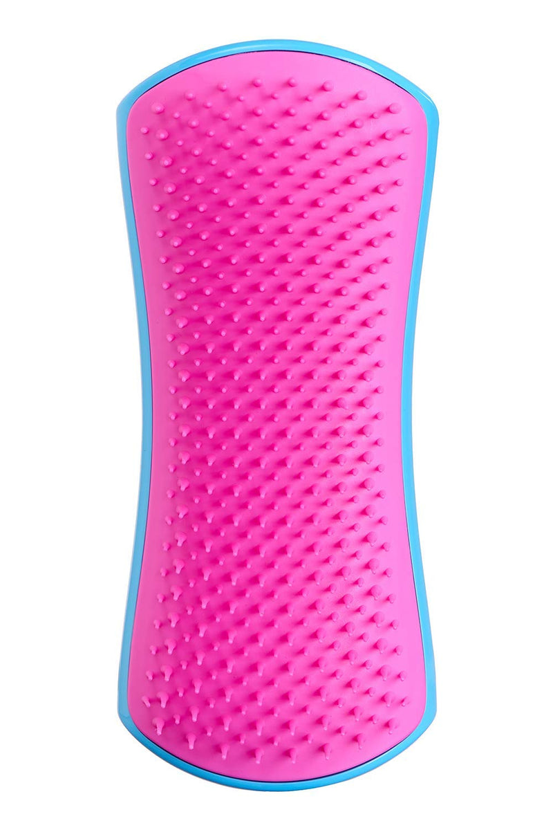 Pet Teezer, De-Shedding and Dog Grooming Brush, Blue And Pink - PawsPlanet Australia