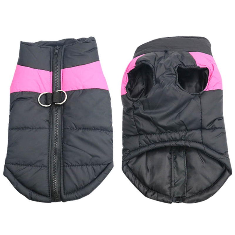 Idepet(TM Pet Dog Winter Coat Waterproof Clothes for Small Medium large Pet Dog Cat Size S M L XL XXL 3XL 4XL 5XL (L, Pink) - PawsPlanet Australia