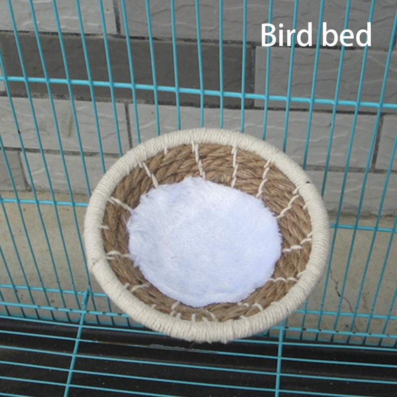 Bird Breeding Nest Rope Weave Bird Breeding Nest Bed for Parakeet Cockatiel Canary Lovebird and Small Parrot Cage Hatching Nesting Box L 1 - PawsPlanet Australia