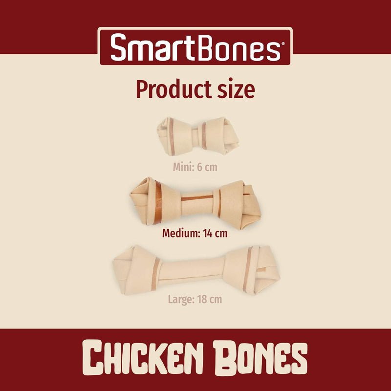 SmartBones Medium Chicken Bones Rawhide-Free Chewy Treats for Dogs, Made With Tasty Chicken and Vegetables - PawsPlanet Australia