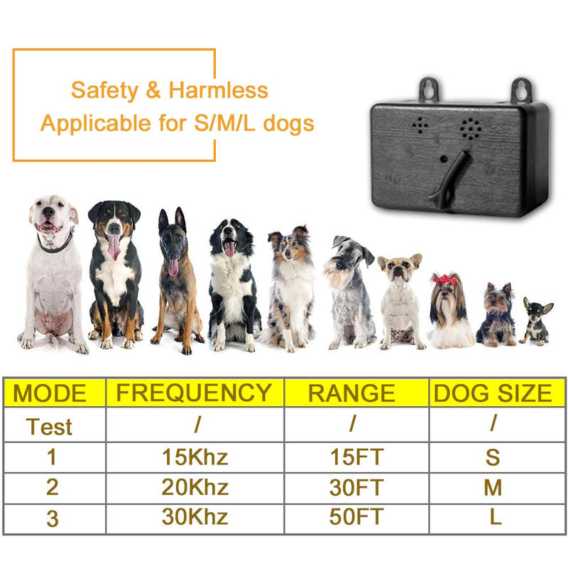 [Australia] - BIG DEAL Anti Barking Device, Sonic Bark Deterrents, 50FT Range Waterproof Dog Repellent Device Ultrasonic Bark Control Devices Safe for Small Medium Large Dogs 