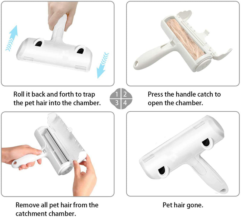 Guizu Reusable Pet Hair Remover Roller for Furniture, Easy to Clean Pet Hair Removal - Remove Dogs, Cats and other Pet Hairs from Furniture, Bedding, Clothes,Carpet, Sofa & More - PawsPlanet Australia