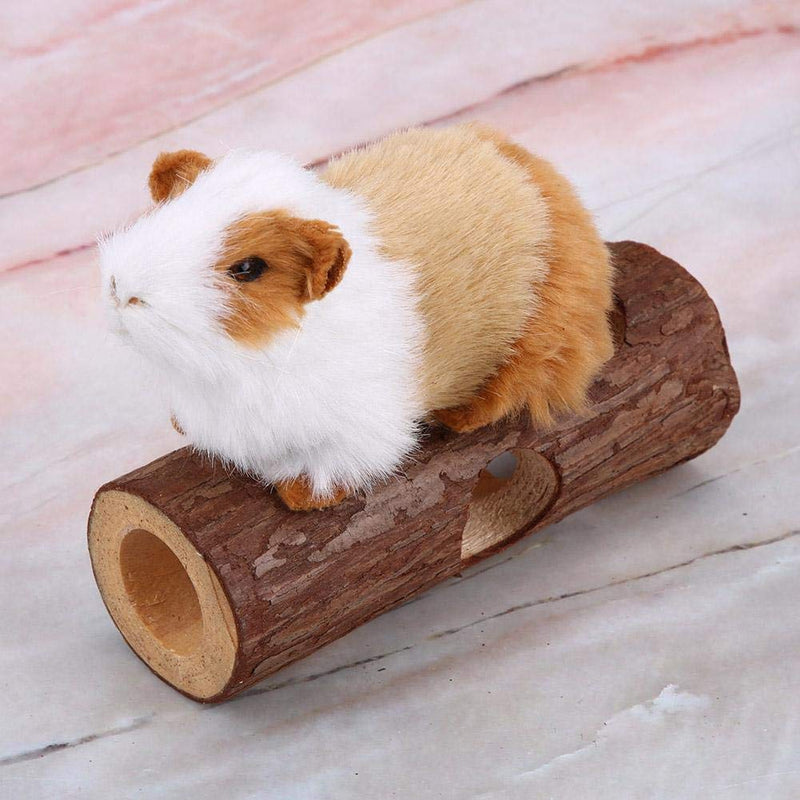 Zyyini Hamster Tunnel, Hamster Tube, Wooden Exercise Tube Toy Hamster Tube Natural Bamboo Mouse Tunnel Tube Toy Small Pet Fun Tunnels For Rabbits Ferrets Hamsters Guinea Pigs #1 - PawsPlanet Australia