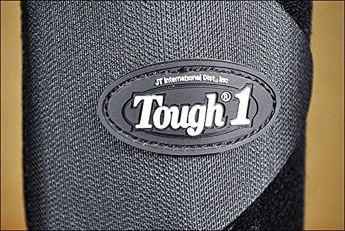Tough-1 Vented Sport Boots Front Black Medium - PawsPlanet Australia