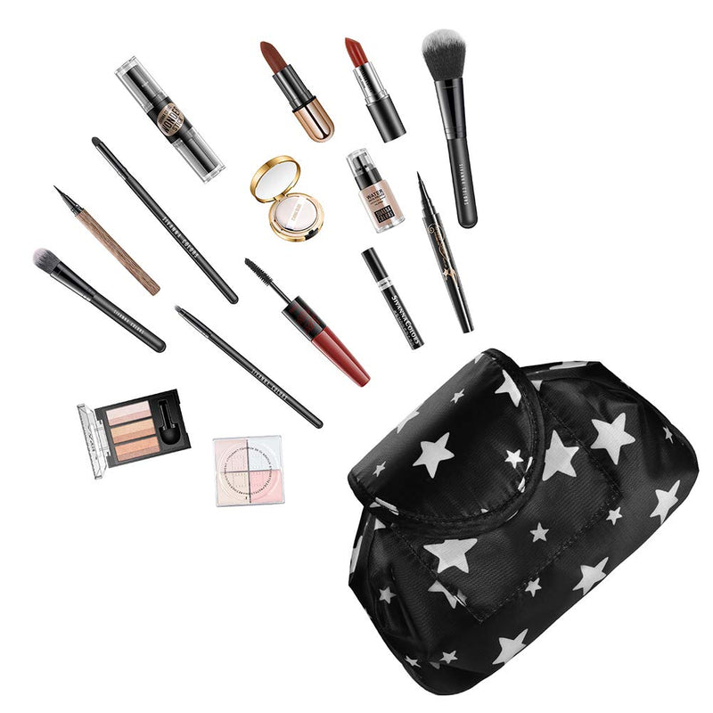 Lazy Drawstring Makeup Bags, Large Capacity Waterproof Travel Portable Cosmetic Bag Pouch Makeup Pouch Storage Organiser for Women Girl (All Star) All Star - PawsPlanet Australia