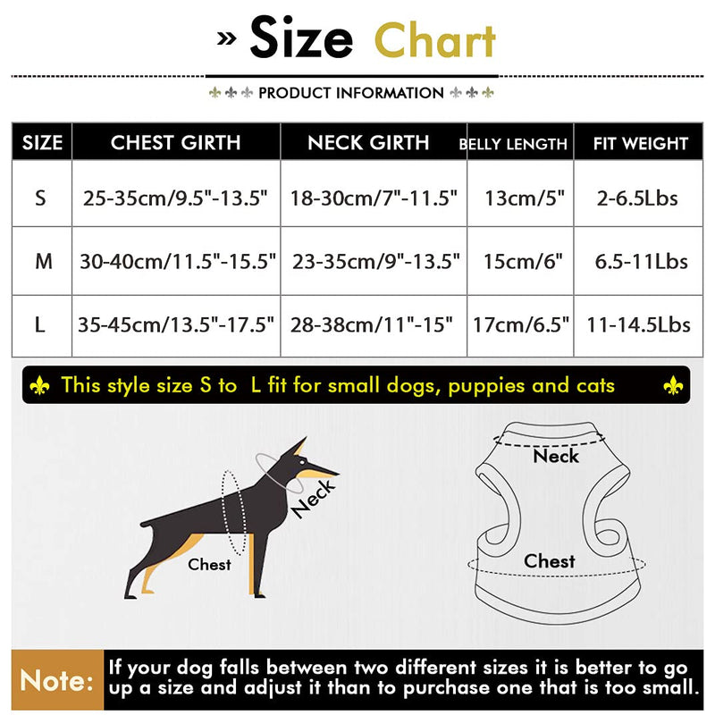 SMALLLEE_LUCKY_STORE New Soft Mesh Nylon Vest Pet Cat Small Medium Dog Harness Dog Leash Set Leads Black, S (Chest:9.5"-13.5",Weight 2-6.5lbs) (CWYP00068-black-s) Small ( Chest:27-47cm/10.5"-18.5") - PawsPlanet Australia