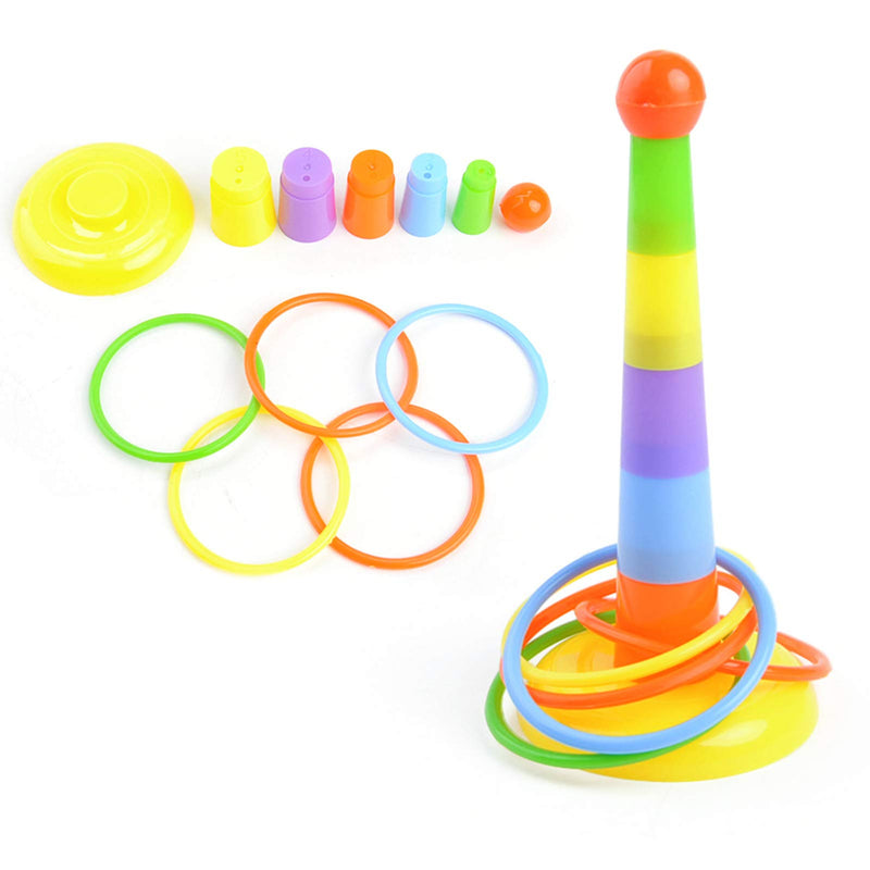 gerFogoo 7 Pack Bird Training Toy Parrot Toys, Including Shopping Cart Stacking Ring Toy Skateboard Parrot Interactive Toy for Small Parrots, Parakeets, Conures, Cockatiel, Budgie and Love Birds - PawsPlanet Australia