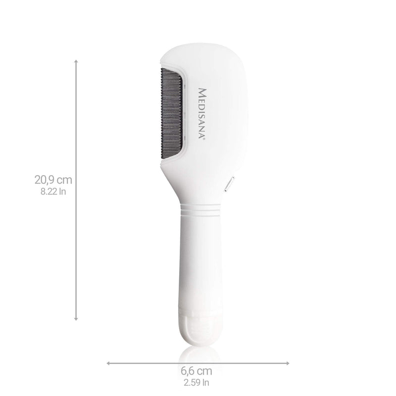 medisana LC 870 electric lice comb with LED lighting, comb against head lice and nits, nit comb, suitable for dogs and cats with LED light - PawsPlanet Australia