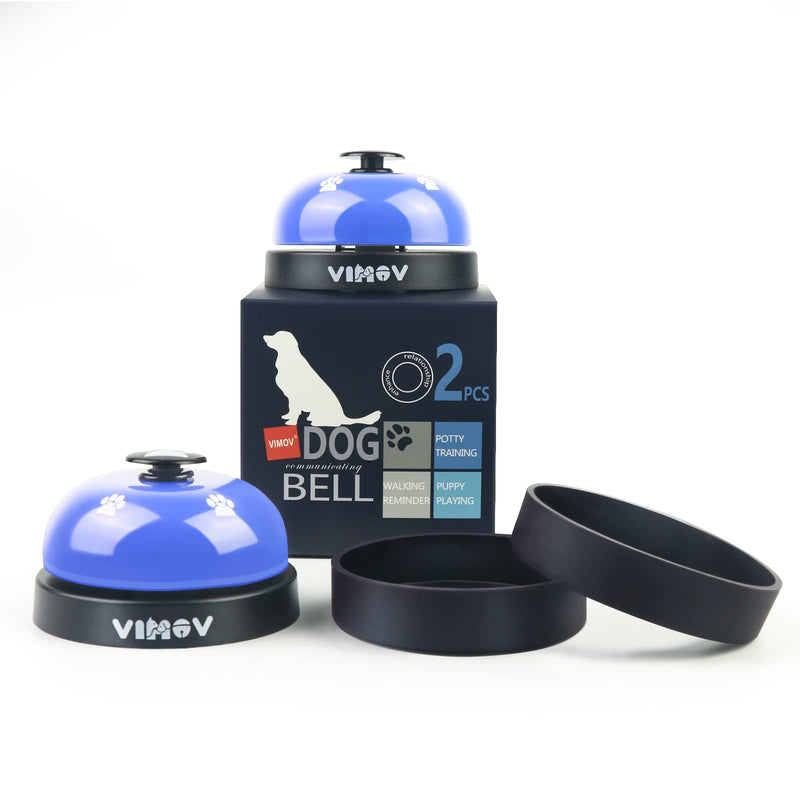 VIMOV Pet Training Bells, Set of 2 Dog Bells for Potty Training and Communication Device Blue - PawsPlanet Australia