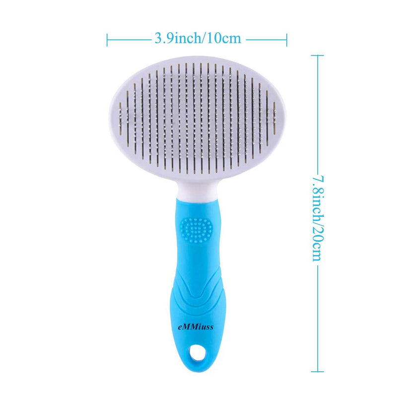 Cat Brush, Self Cleaning Slicker Brushes for Shedding and Grooming Removes Loose Undercoat, Mats and Tangled Hair Grooming Comb for Cats Dogs Brush Massage-Self Cleaning - PawsPlanet Australia