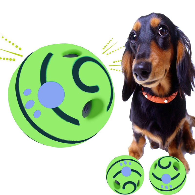(2/1-pack) 5.5''Wobble Giggle Dog Ball,Strange Dog Toy Ball,Pet Ball,Training Playing Ball,Interactive Toy for Small Medium and Large Dog,The Best Fun Giggle Sound Dog Toy(no Battery Required) 4" Pet ball(2PACK) - PawsPlanet Australia