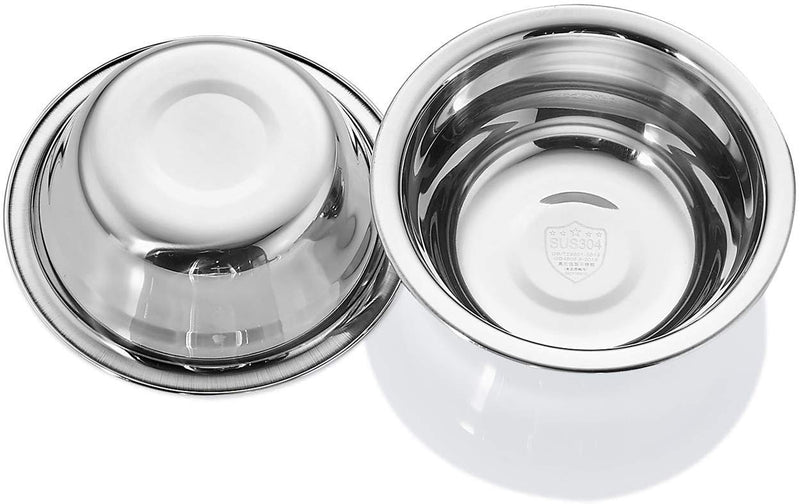[Australia] - VENTION Diameter 5 2/5-9 2/5 Inches Dog Bowls, Stainless Steel Food Dish, 1.5-8.5 Cups Pet Dishes, Dog Watering Bowls SET OF TWO 8.5 Cup 