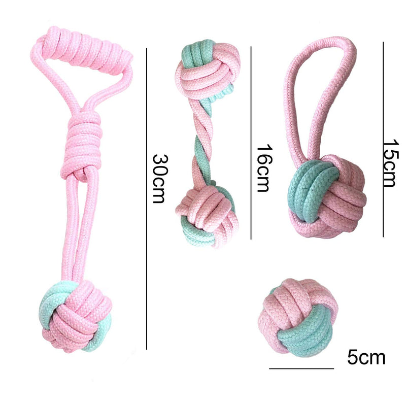 Zuzer Dog Toys,Dog Rope Toys,Dog Chew Toys,Cotton Knot Dog Interactive Toy Best Gift for Small/Medium Dogs Set of 8 Toys - PawsPlanet Australia
