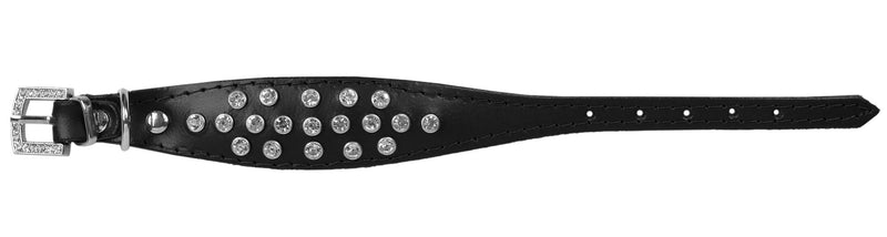 sarcia Bling Black Collar Exclusive- 25 cm One Size - PawsPlanet Australia