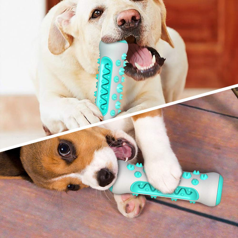 Cosswe Dog Toothbrush Stick,Dog Chew Cleaning Teeth Toothbrush,Natural Rubber Puppy Toy Molar Stick Durable Pets Oral Care Brushing Toy for Small Medium Large Dogs - PawsPlanet Australia