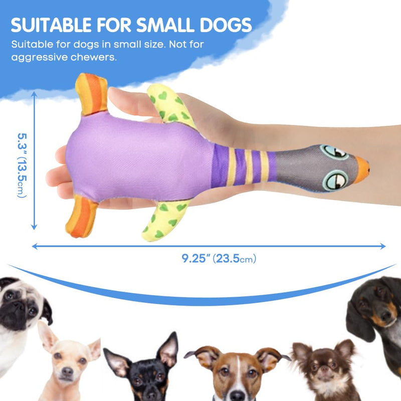 COMFPET-US-Dog Squeak Toy-Duck Purple Duck Purple - PawsPlanet Australia