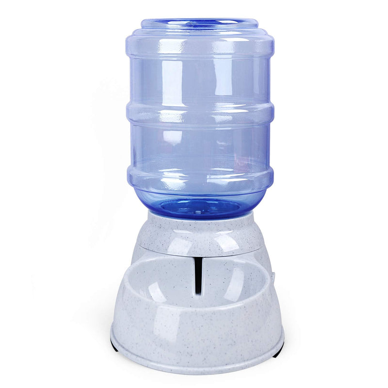 Pet Water Dispenser Station - 1 Gal Replenish Pet Waterer for Dog Cat Animal Automatic Gravity Water Drinking Fountain Bottle Bowl Dish Stand - PawsPlanet Australia
