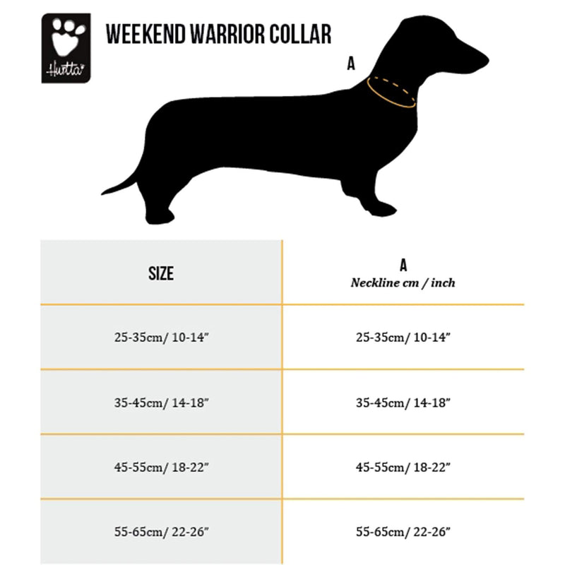 Hurtta Weekend Warrior Dog Collar , Neon Lemon, 18-22 in - PawsPlanet Australia