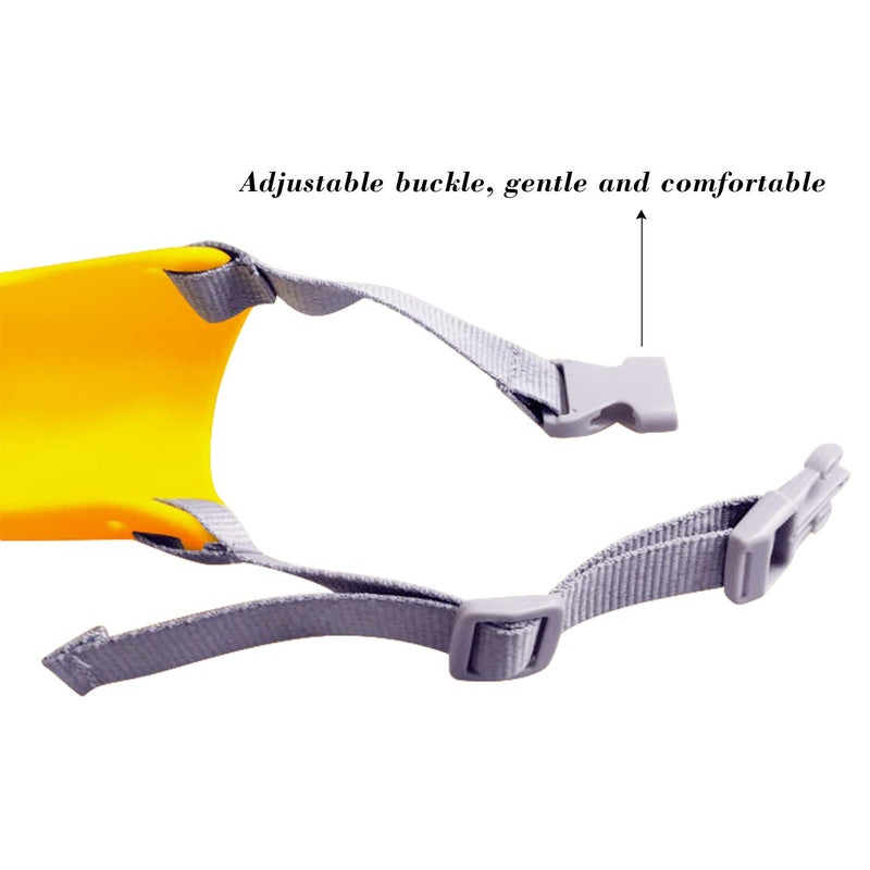 48MIC Duck Bill Type Anti-bite and Anti-Called Dogs Muzzle Masks，Pet Mouth Eat-Proof Silicone Material，Suitable for Small Dogs S blue - PawsPlanet Australia